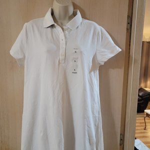 Nautica Easy Classic Short Sleeve Stretch Cotton Polo Dress